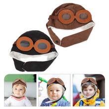 2er-Pack Kinder-Baumwoll-Fliegermützen, warme Wintermützen für Jungen und Mädchen, weiche und bequeme Kopfbedeckung