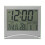 Digital Wall Clock Clock Decor Perpetual Calendar Alarm Clock Silver 1