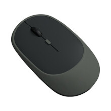 Bluetooth-muis, Bluetooth 5.0 + USB, 2,4 GHz geruisloze draadloze muis met USB-ontvanger, draagbare computermuis