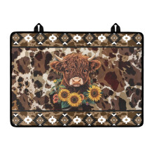 Universal Stove Top Cover Mat, Scratch-resistant & Heat Resistant, Compatible with Glass Cooktops, Tribal Cow Print