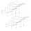 16 Pcs 4 Set Small Acrylic Risers, Thick Clear Acrylic Display Stand, Rectangular Desktop Showcase Collectibles 4