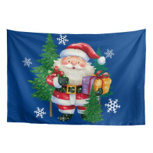 Christmas Santa Tapestry Small Tapestry Wall Hanging Window Design for Bedroom Home Decor Wall Hanging Tapestry Living Room Dorm 36H*24W Inches