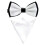 Szzoqdz Men Satin Solid Bowtie Handkerchief Pocket Square Set 1