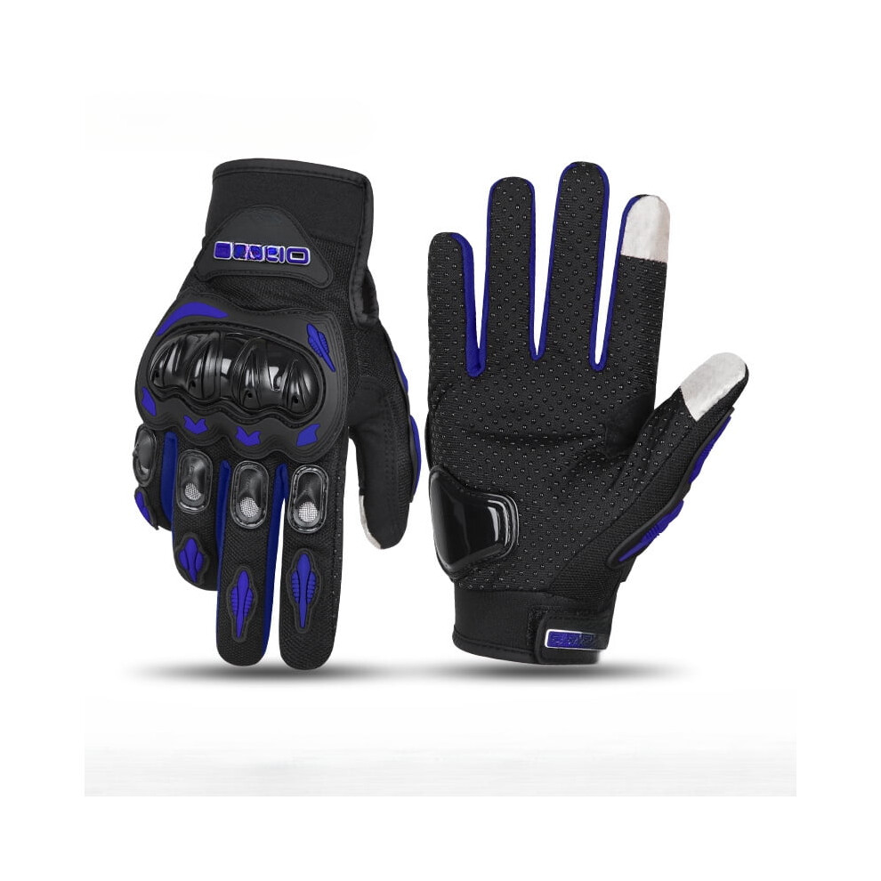 Motorcycle Gloves For Men, Full Finger Hard Knuckle Rainproof Winter Motorcycle Gloves With Non-Slip Palm Touch Screen For Racing, Riding, 9028731960470