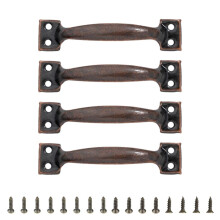 buc mânere metalice utilitare pentru dulapuri și garduri din lemn, mânere pentru uși de hambar, mânere din fier de înaltă duritate, accesorii