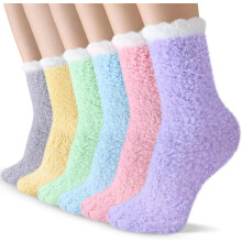 PUMIER Warm & Cozy Christmas Gifts for Women, Fluffy Fuzzy Sock, Plush Sleeping Slipper Socks - Soft Warm Fabric