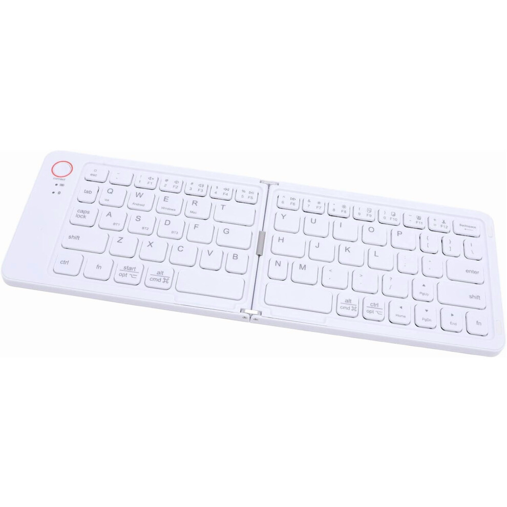Foldable Bluetooth Keyboard, Magnetic Ultra Slim Rechargeable With Stand, 67-Key Portable Wireless Keyboard For Phone/Tablet/Laptop 9028731962016