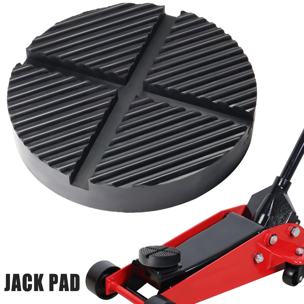 Car Rubber Universal Cross Slotted Jack Pads Adapter Guard Floor 4 Ton Max For Pinch Weld Black 9028731962818