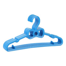Clothes Hangers Plastic Blue for Kids 10Pcs 10.4 x 5.7 x 0.2in