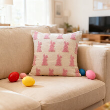 Holiday Pillow,Pillowcases for Sofa and Home Furnishing,Easter Rabbits Decorative Accent Home Decor Collection