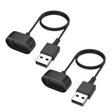 2-pak USB-opladerkabel til Fitbit Inspire, Inspire HR, Ace2 – kompatibel med Fitbit Inspire, Inspire HR