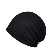 Unisex Men Women Cotton Solid Plaid Stretch Beanie Hat Elastic Baggy Slouchy Cap