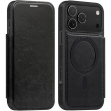 Compatible with iPhone 17 Pro Max Case 2025, 6.9" Flip PU Leather Wallet with RFID Blocking & MagSafe