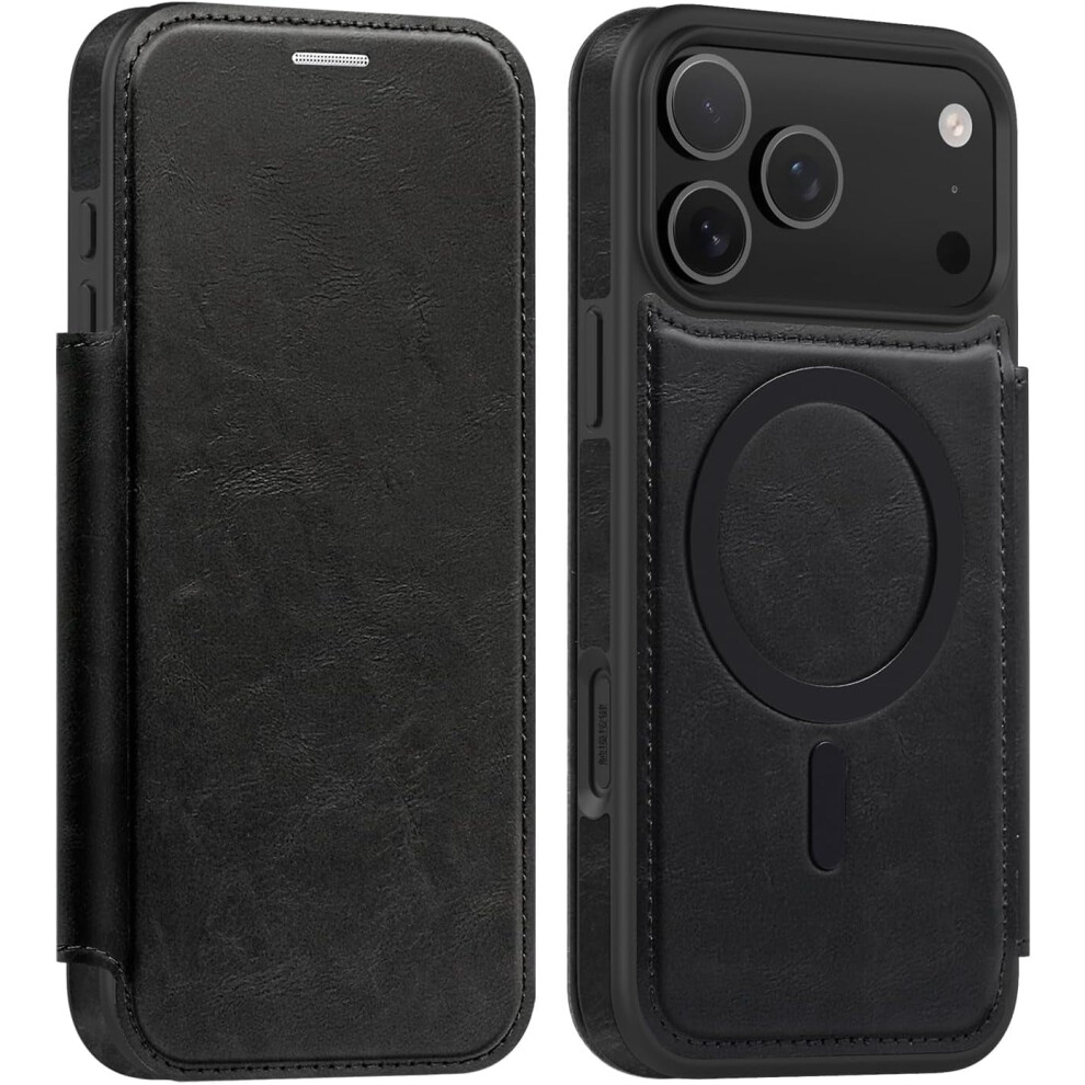 Compatible With Iphone 17 Pro Max Case 2025, 6.9" Flip Pu Leather Wallet With Rfid Blocking & Magsafe 9028731964461