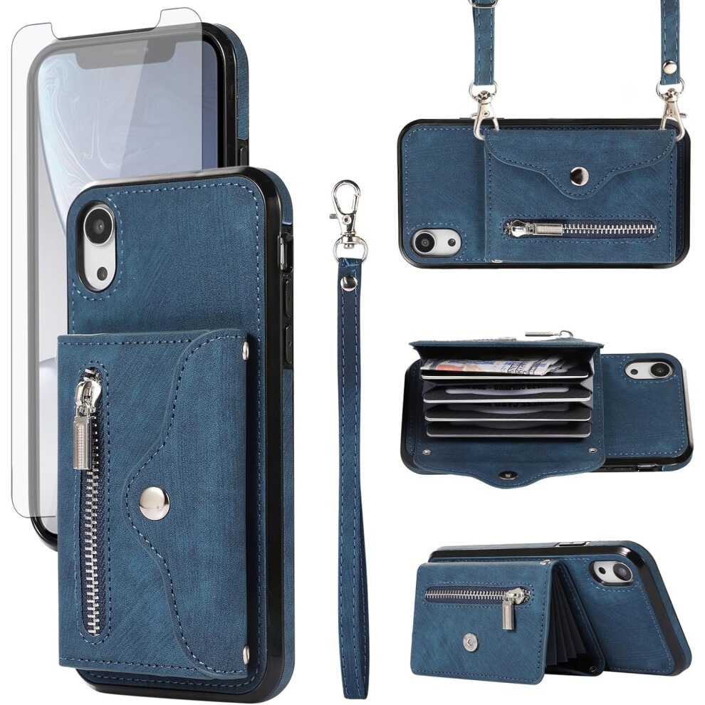 Iphone Xr 6.1" Wallet Case With Wrist Strap, Card Holder & Stand Â Compatible With Iphone Xr 9028731964669