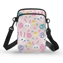 Little Bunny Flowers Crossbody Sling Bag voor dames, reistasje met schouderband