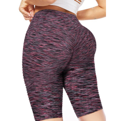 Højtaljede yogashorts til kvinder med baldeløft og