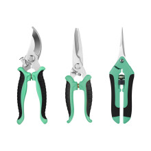 3Pcs Gardening Scissors Set – Stainless Steel, Ergonomic, for Trimming & Precision Work – Compatible with Home & Garden Use