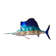 Metal Crafts Swordfish/Jellyfish/Turtle Wall Decoration Art Home Decoration Ornaments Popular Livingroom Bedroom Iron Decoration