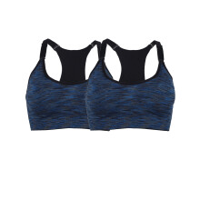 Sportbeha voor dames, naadloze yogabeha, sexy racerback sportbeha, uitneembare vulling, yogabeha's, fitness workout crop tops, 2-pack