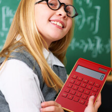 Calculator portabil YZHMYR cu 10 cifre, butoane mari și afișaj clar – Design compact pentru birou, școală, uz casnic
