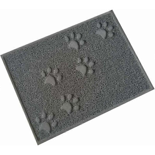 Gray 30 x 40cm garbage bin mat waterproof mat/cat and dog garbage bin-