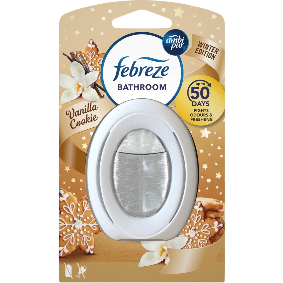 Glade 1 X 7.5Ml Febreze Bathroom Air Freshener - Vanilla Cookie