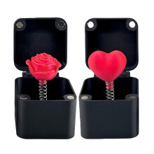 Coffret cadeau en forme de cœur imprimé en 3D – Surprise pour la Saint-Valentin et la fête des Mères, compatible avec les cadeaux standards