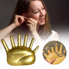 Vitrína z pryskyřice, ruka, tvar 6 prstů, prsten, náhrdelník, šperky, organizér na šperky, držák na prsteny, stojan, organizér na prsteny,