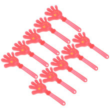 Lot de 10 claquettes rouges en plastique pour fêtes et festivals