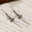 Punk Sword Drop Dangle Earrings 925 Silver 1