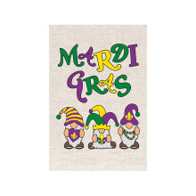 Zahradní vlajka Mardi Gras, venkovní nádvoří, vánoční dekorace, vlajka, barevný motiv trávníku, oslava banneru pro dekoraci terasy a