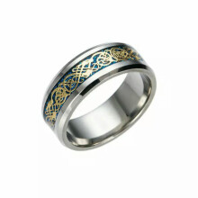 Edelstahlringe für Damen und Herren, silber/gold, Eheringe, Schmuckgeschenk, Größen 6-12, Stil 5-8