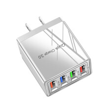 G4Port USB Hub nástenná nabíjačka s technológiou rýchleho nabíjania Qc3.0, 3,1A napájací adaptér, nabíjacia stanica pre viacero zariadení