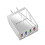 Φορτιστής τοίχου G4Port USB Hub με τεχνολογία γρήγορης φόρτισης Qc3.0, τροφοδοτικό 3.1A, 1