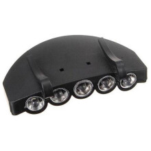5-LED-Scheinwerfer, Stirnlampe, Taschenlampe für Kappe/Hut, schnelles Aufleuchten, heiß, E9V6