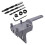Adjustable Depth Woodworking Drill Guide Set With 6mm-8Pcs grey 1