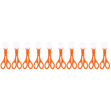 10Stk Orange Kinder Scherenhalter Outdoor Plastikclips Sicher & Robust