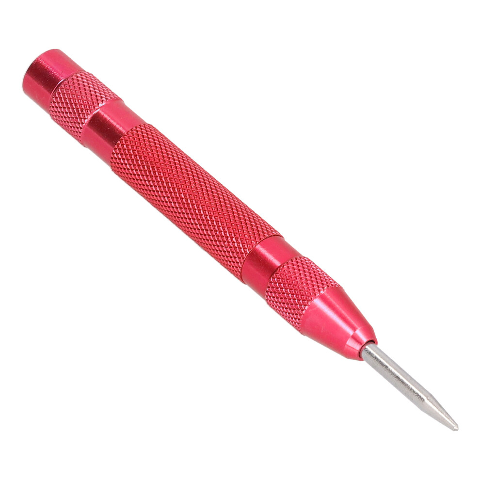Automatic Center Punch Hardened Steel, Adjustable Force, 130Mm Red 6911390697562