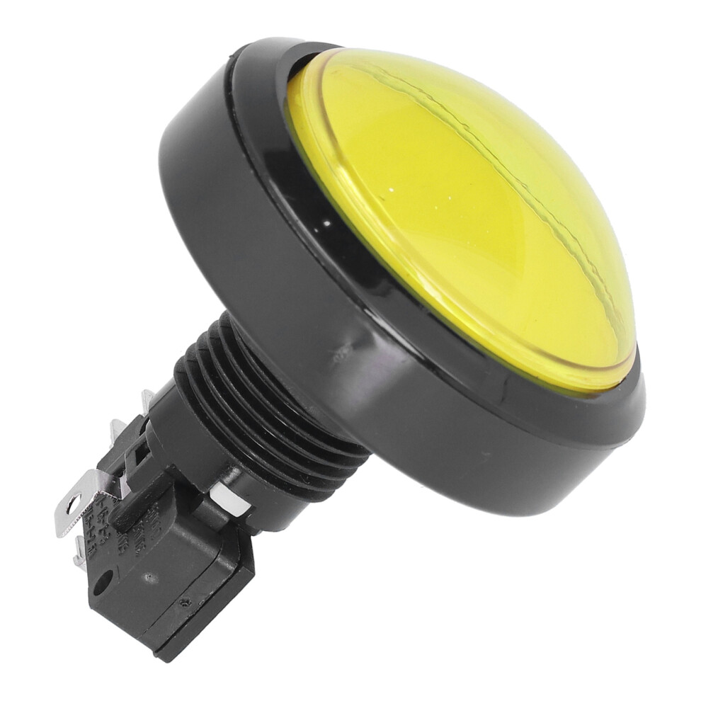 Premium 60Mm Convex Switch Button With Led For Crane & Arcade Consoles Yellow 7601390697585