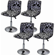 Bar Stool Cover with Stretch Backrest for Swivel Dining Chair (Color : 5, Size : 4 pieces)