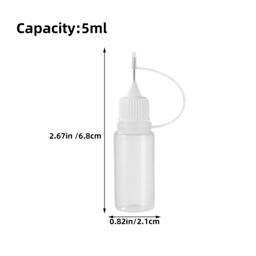 20 stück tipp-druckflaschen mit spitze 5 ml 1