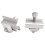 8Pack Solar Panel Mounting Brackets, Solar Panel End Clamps, Centre Clamps, for PV Solar Panel Solar Module 30mm 7