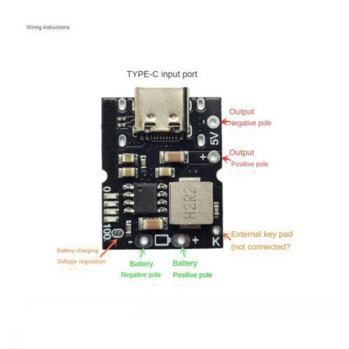 3X Type-C USB 5V 2A Boost Converter Step- Power Module Lithium Battery Charging Board DIY Charger,No Welding 2