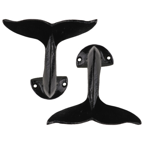 2St Compacte Whale Tail Wandhaak Van Metaal Voor Binnengebruik 2