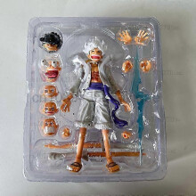 (B no box)One Piece Shf Monkey D Luffy Gear 5 Nika Action Figure One Piece Luffy Figure Movable Joint Collection Model Toys Christmas Gift  WSLIHV