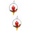 2 Unidades Modelo De Loro Simulado Para Decoración De Ventana 6