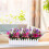 maceta rectangular de madera con inserto de espuma para flores artificiales 4