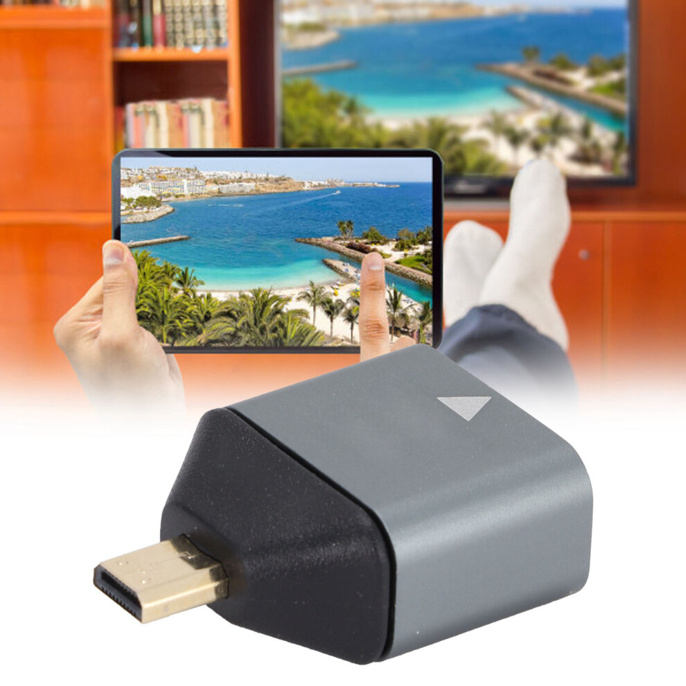 Aluminum Alloy 4K Micro Hdmi To Hdmi Adapter, Video Transmission 9371390699091