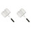 2Pièces Pince Grille Barbecue Argentée Robuste Pour Extérieures 2